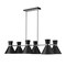 Z-Lite Soriano 6 Light Chandelier, Matte Black 728-6L-MB-BN - alternate 6